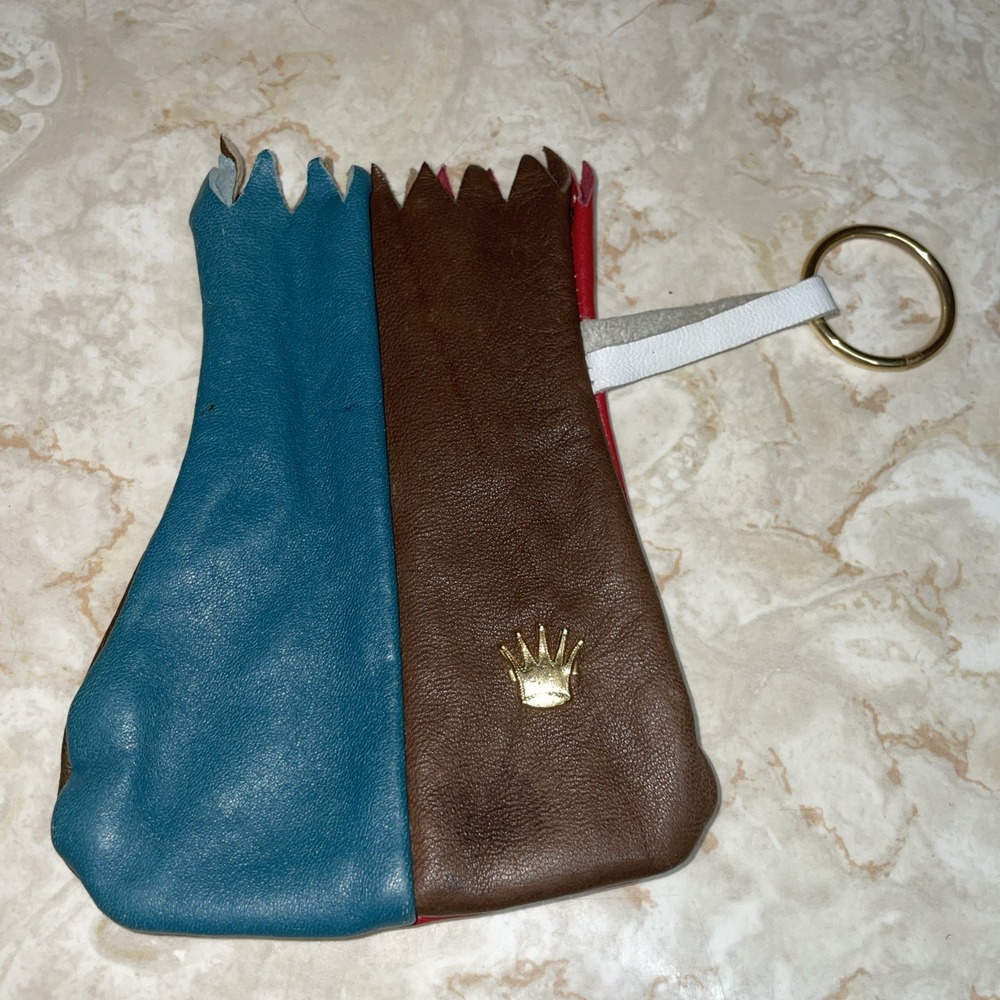 Leather Pouch Larp Sca Pagan with Keychain Great Coins, Jewelry,‎ Dice